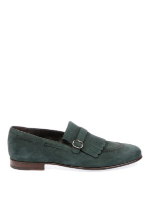 BARRETT: Mocassini e slippers - Mocassini in camoscio verde bottiglia