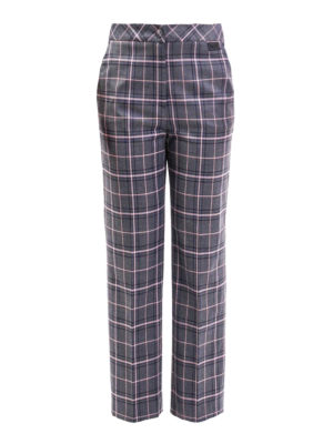 BE BLUMARINE: casual trousers - Tartan classic trousers