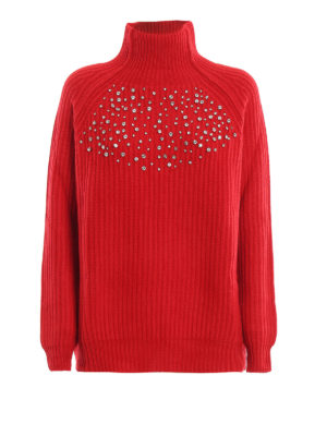 BE BLUMARINE: Cuellos altos y polos - Suéter Con Cuello Alto - Rojo