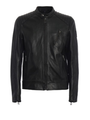 BELSTAFF: giacche in pelle - Giubbotto Racer in morbida pelle