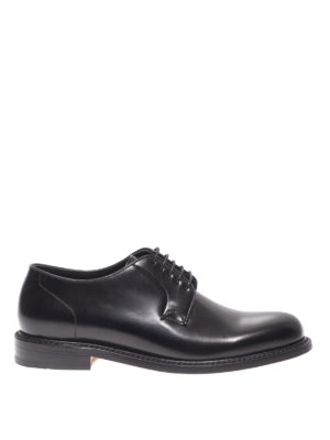 BERWICK 1707: classiche - Scarpe Derby in pelle liscia nera