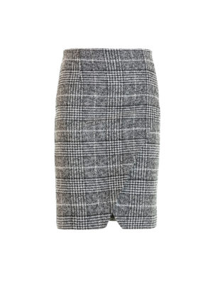 BLUGIRL: gonne al ginocchio  e longuette - Gonna in misto lana Principe di Galles