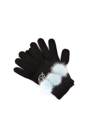 BLUMARINE: Guantes - Guantes - Negro