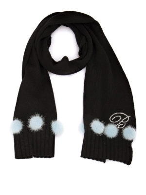 BLUMARINE: Bufandas y pañuelos - Bufanda - Negro