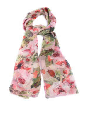 BLUMARINE: Estolas y chales - Estola - Rosado