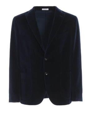BOGLIOLI: giacche blazer - Blazer in velluto blu