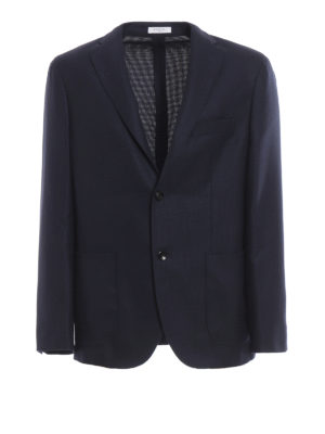BOGLIOLI: giacche blazer - Blazer in tessuto armaturato di lana