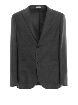 BOGLIOLI: giacche blazer - Blazer in Oxford mélange