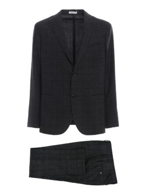 BOGLIOLI: formal suits - Prince of Wales virgin wool suit