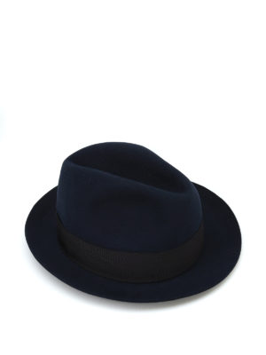BORSALINO: cappelli - Cappello Alessandria in feltro blu