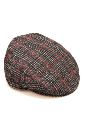 Borsalino: hats & caps - Check virgin wool hat