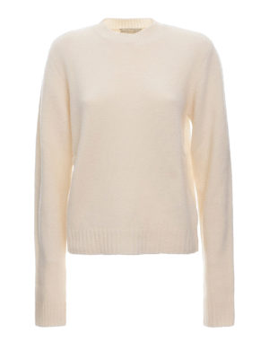 BOTTEGA VENETA: crew necks - White pure wool jumper