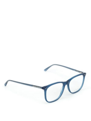 BOTTEGA VENETA: Occhiali - Occhiali da vista squadrati blu