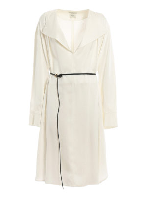 BOTTEGA VENETA: Vestidos media pierna - Vestido Midi - Blanco