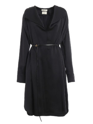 BOTTEGA VENETA: Vestidos media pierna - Vestido Midi - Negro