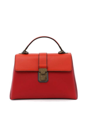 BOTTEGA VENETA: borse a spalla - Borsa Piazza rossa in pelle