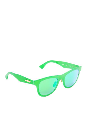 BOTTEGA VENETA: sunglasses - D frame green sunglasses