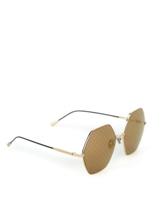 BOTTEGA VENETA: occhiali da sole - Occhiali da sole con lenti stampa Intrecciato