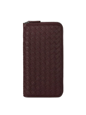 BOTTEGA VENETA: portafogli - Portafoglio zip-around in Intrecciato nappa