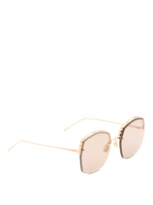 Boucheron: sunglasses - Half-frame pink lenses sunglasses