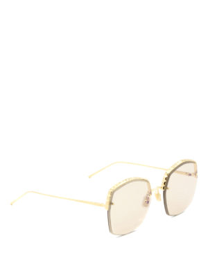 Boucheron: sunglasses - Half-frame yellow lenses sunglasses
