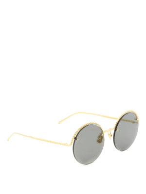 Boucheron: sunglasses - Rope-shaped grey lenses sunglasses