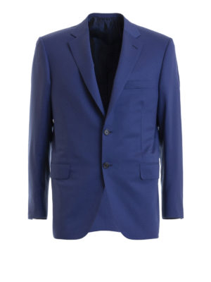 BRIONI: giacche blazer - Blazer in lana vergine blu