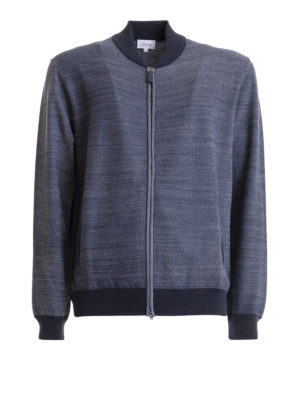 BRIONI: giacche bomber - Bomber in lana misto seta melange