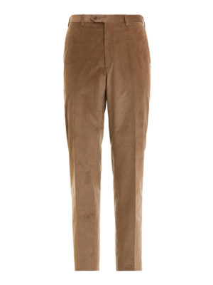 BRIONI: pantaloni casual - Pantaloni Tigullio a costine in velluto