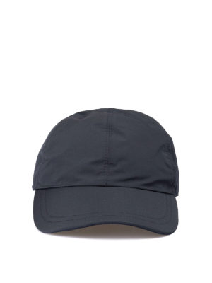 BRIONI: hats & caps - Leather strap nylon baseball cap