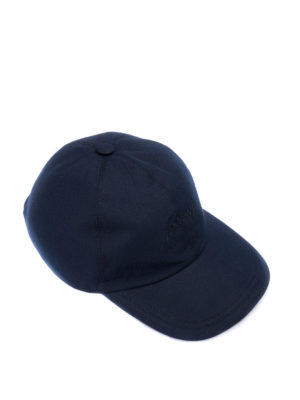 BRIONI: hats & caps - Logo embroidery twill baseball cap