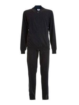 Brioni: jumpsuits - Stretch cotton jersey jumpsuit