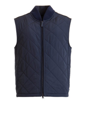 BRIONI: padded jackets - Silk blend gilet