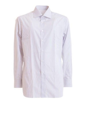 BRIONI: shirts - Poplin striped shirt