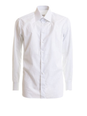 BRIONI: camicie - Camicia con motivo a righe tono su tono