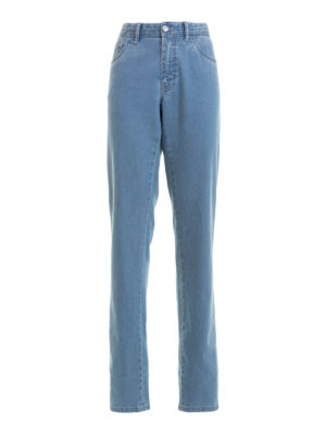 Brioni: straight leg jeans - Chamonix five pocket flared jeans