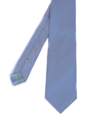 BRIONI: ties & bow ties - Micro patterned silk tie