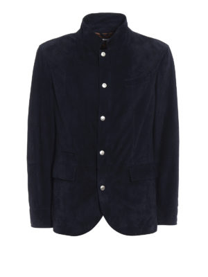 BRUNELLO CUCINELLI: giacche in pelle - Giacca in camoscio nappato