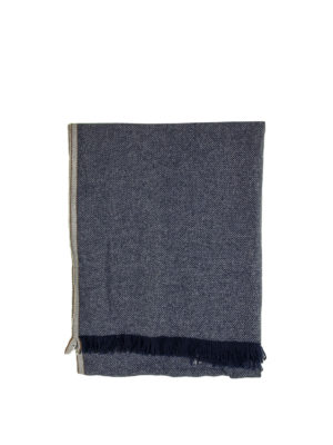 BRUNELLO CUCINELLI: sciarpe e foulard - Sciarpa in cashmere con cimose