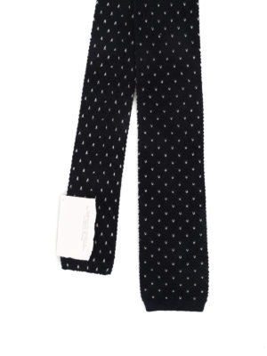 BRUNELLO CUCINELLI: cravatte e papillion - Cravatta dritta in cotone blu scuro