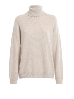 BRUNELLO CUCINELLI: Cuellos altos y polos - Suéter Con Cuello Alto - Beis
