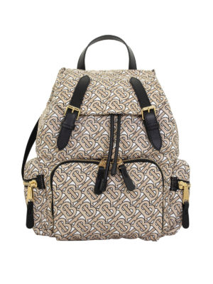 BURBERRY: zaini - Zaino The Rucksack medio stampa monogramma