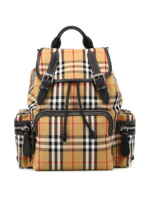 BURBERRY: zaini - Zaino The Rucksack medio Vintage check