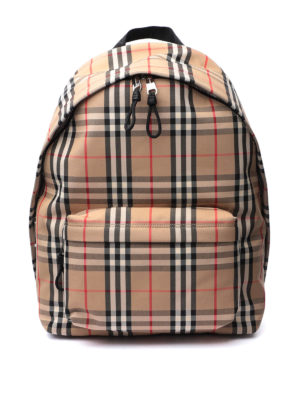 BURBERRY: zaini - Zaino con motivo Vintage check