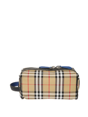 BURBERRY: custodie e cover - Beauty da viaggio in canvas e pelle