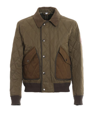 BURBERRY: casual jackets - Chilton diamond quilted jacket