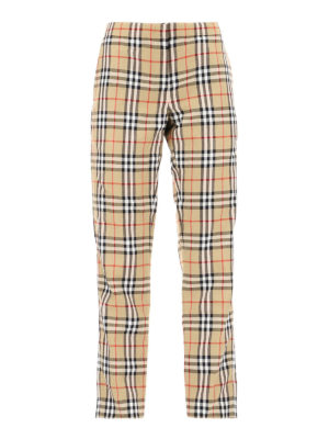BURBERRY: pantaloni casual - Pantaloni motivo Check