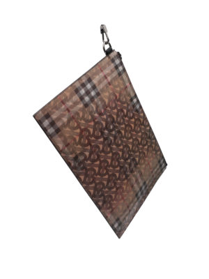 BURBERRY: clutches - Hologram print flat pouch