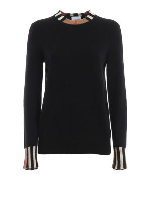 BURBERRY: Suéteres con cuello pico - Suéter Cuello Redondo - Eyre