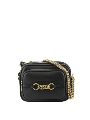 BURBERRY: borse a tracolla - Borsa The Link in pelle nera